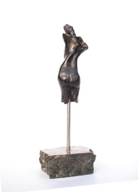 FIGURINES - ISEULT SERIES - Ceramic figure with marble stand - 22cm high