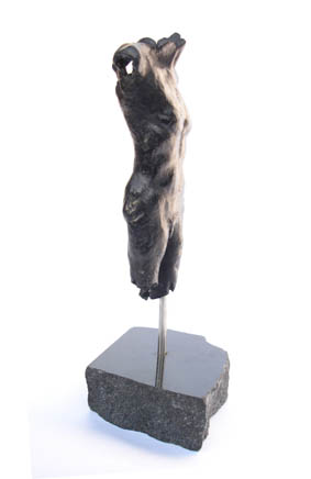 FIGURINES - TRISTAN SERIES - Ceramic figure with marble stand - 22cm high
